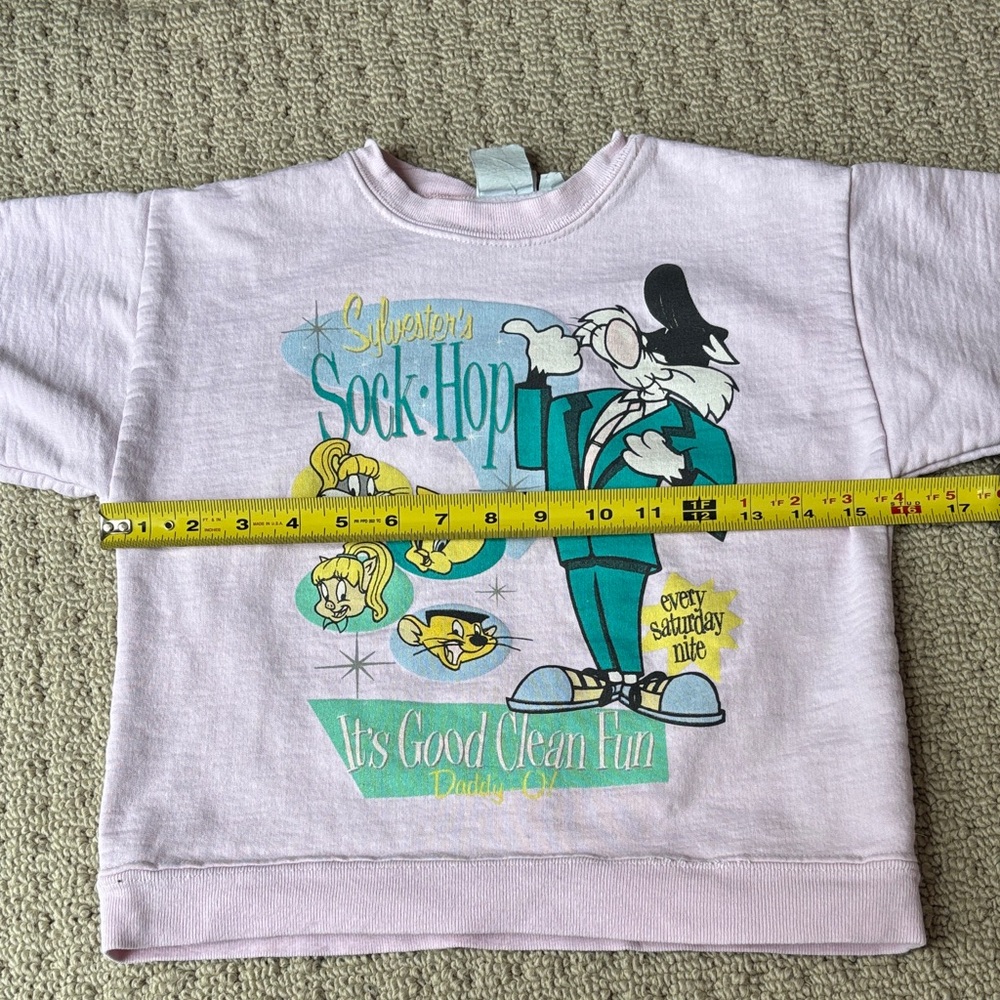 Vintage ACME Kids Pink Graphic Sweatshirt - Picture 10 of 13